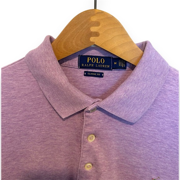 Ralph Lauren Purple Soft Cotton Polo Shirt Size M - Picture 3 of 3
